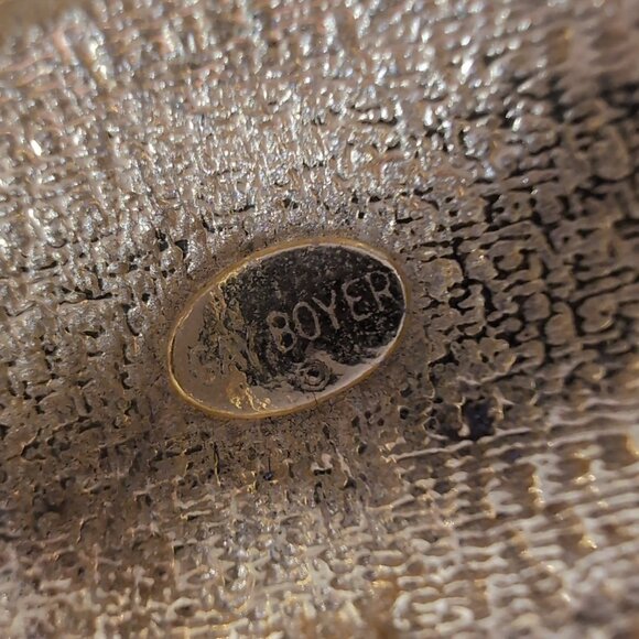 Gay Boyer Gold Turtle Belt Buckle Rope Ribbon Two Piece Sea Interlocking Vintage - Picture 10 of 16